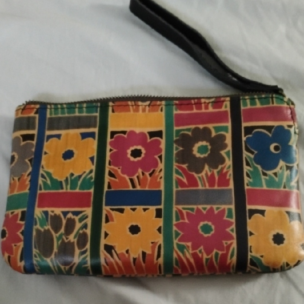 Patricia Nash Multicolor Floral Wristlet Clutch